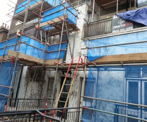  building restoration external rendering in London