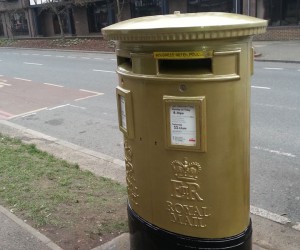 sandblasting of post box london